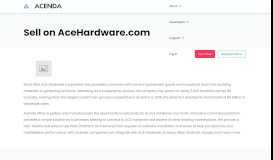 
							         Sell on AceHardware.com - Acenda								  
							    