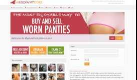 
							         Sell used Panties | Myusedpantystore.com								  
							    