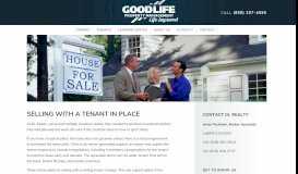 
							         Selling With Existing Tenants | Good Life Property Management								  
							    