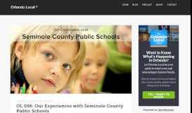 
							         Seminole County Public Schools: A Parental Perspective								  
							    