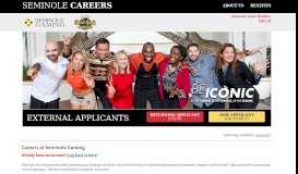 
							         Seminole Gaming | Careers Center | Welcome								  
							    