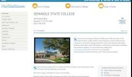 
							         Seminole State College Profile - FloridaShines								  
							    