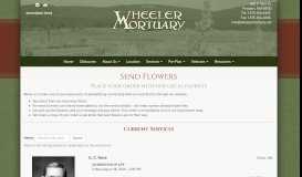 
							         Send Flowers | Wheeler Mortuary of Portales, Inc. | Portales NM ...								  
							    