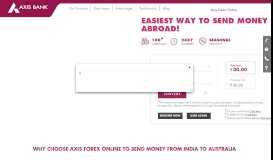 
							         Send Money to Australia in a Safe & Reliable Way Using Axis Forex ...								  
							    