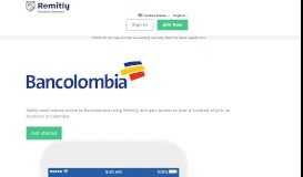 
							         Send money to Bancolombia with Remitly | United States								  
							    
