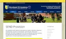 
							         SEND Provision – Manshead CE Academy								  
							    