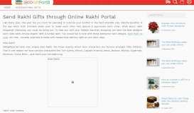 
							         Send Rakhi Gifts through Online Rakhi Portal - 1800GiftPortal								  
							    