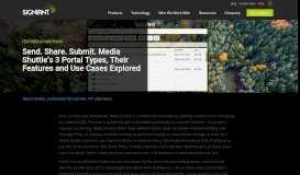 
							         Send Share Submit - Media Shuttle's 3 Portal Types | Signiant								  
							    