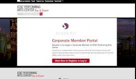 
							         Sendero Corporate Member Portal - AT&T Performing Arts Center								  
							    