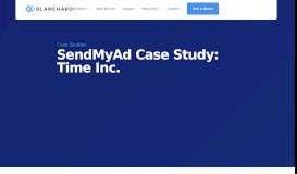 
							         SendMyAd Case Study: Time Inc. | Blanchard Systems								  
							    