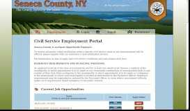 
							         Seneca County Civil Service Employment Portal								  
							    