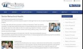 
							         Senior Behavioral Health - Mena Regional Health System								  
							    