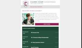 
							         Senior Boys - Claires Court Bulletin								  
							    