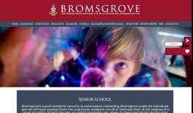 
							         Senior - Bromsgrove School								  
							    