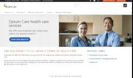 
							         Senior Care Services - OptumCare								  
							    