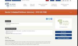 
							         Senior Criminal Defense Attorney - SVO (SE NM) | National Legal Aid ...								  
							    