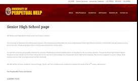 
							         Senior High School page | University of Perpetual Help System Dalta								  
							    
