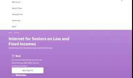 
							         Senior Internet Service | Free, Low Cost and Cheap Internet for Seniors								  
							    