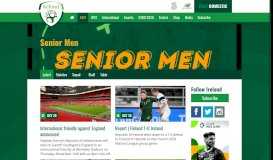 
							         Senior Men - Football Association of Ireland								  
							    