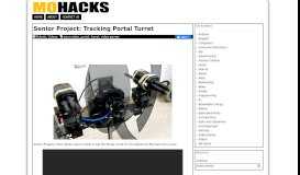 
							         Senior Project: Tracking Portal Turret « MoHacks.com – Mods hacks ...								  
							    
