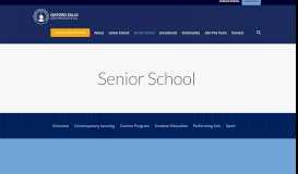 
							         Senior School | Oxford Falls Grammar School								  
							    