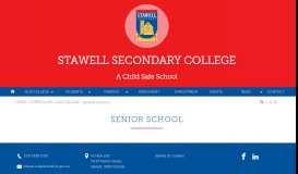 
							         Senior School - Stawell Secondary College								  
							    