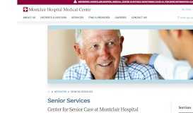 
							         Senior Services | Montclair Hospital Medical Center								  
							    