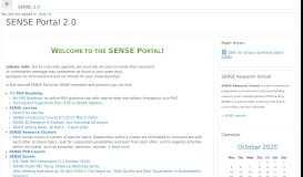 
							         SENSE Portal 2.0								  
							    