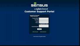 
							         Sensus Customer Support Portal - My Sensus								  
							    