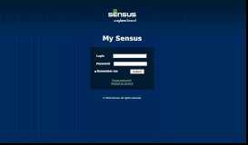 
							         Sensus Customer Support Portal								  
							    
