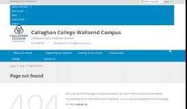 
							         Sentral parent portal registration - Callaghan College Wallsend Campus								  
							    