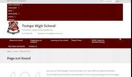 
							         Sentral student and parent portal - Tempe High School								  
							    