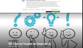 
							         SEO: Tipps und Vorgaben von Google und Co. - SEO Portal								  
							    