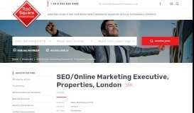 
							         SEO/Online Marketing Executive, Properties Portal, London « Red ...								  
							    