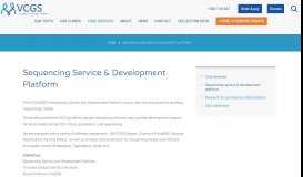 
							         Sequencing Service & Development Platform | VCGS								  
							    