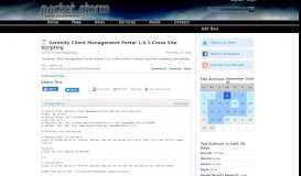 
							         Serenity Client Management Portal 1.0.1 Cross Site Scripting ...								  
							    