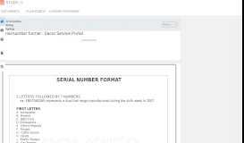 
							         serial number format - Dacor Service Portal - studylib.net								  
							    