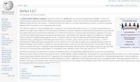 
							         Series LLC - Wikipedia								  
							    