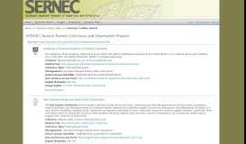 
							         SERNEC Northland College Collection Profiles								  
							    