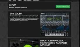 
							         Serum: Advanced Wavetable Synthesizer - Xfer Records								  
							    