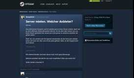 
							         Server mieten. Welcher Anbieter? :: Deutsches Forum - Steam Community								  
							    