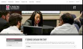 
							         Service Catalog | Staff | IT | Union University, a Christian College in ...								  
							    