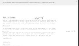 
							         SERVICE / CONTACT - MYKITA								  
							    