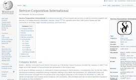 
							         Service Corporation International - Wikipedia								  
							    