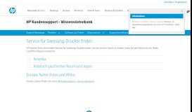 
							         Service für Samsung-Drucker finden | HP® Kundensupport								  
							    