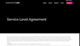 
							         Service Level Agreement | Symphony Talent								  
							    