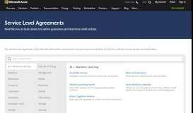 
							         Service Level Agreements - Home | Microsoft Azure								  
							    