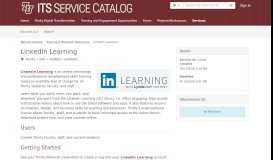 
							         Service - LinkedIn Learning (formerly... - TeamDynamix								  
							    