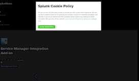 
							         Service Manager Integration Add-on | Splunkbase								  
							    