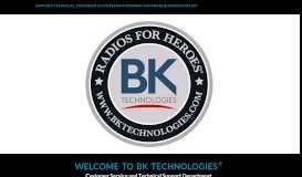 
							         Service Portal - BK Technologies								  
							    